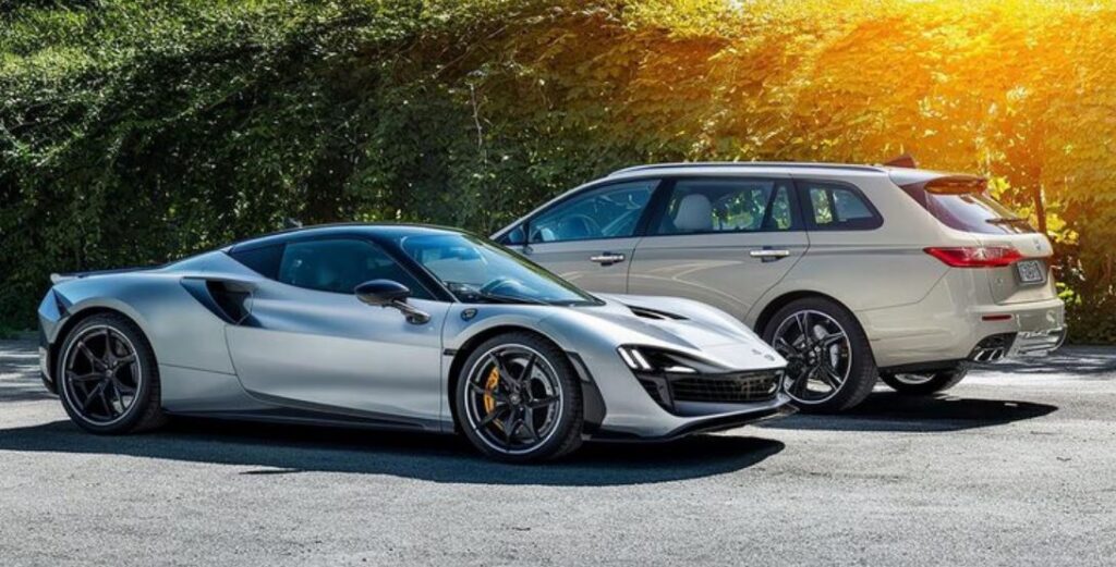 Porsche and Mercedes